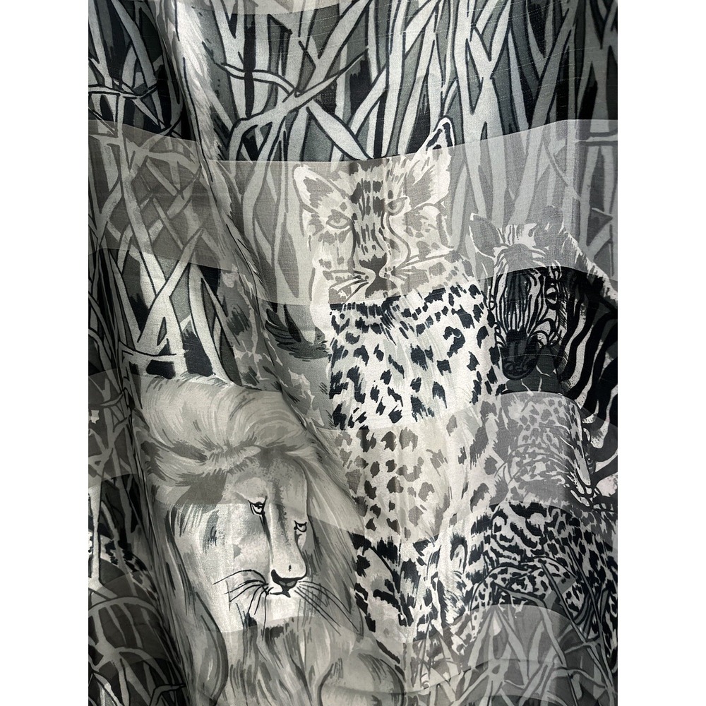 Scarves Wild Animal Print Set Of 2 Honey India Made 40 X 43 Lion Tiger Safari